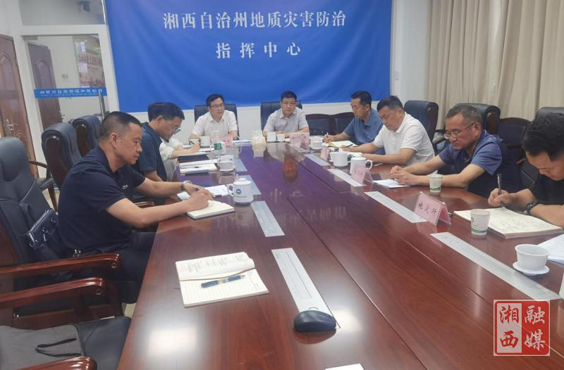 湖南省自然资源厅调研湘西州汛期地灾防治工作